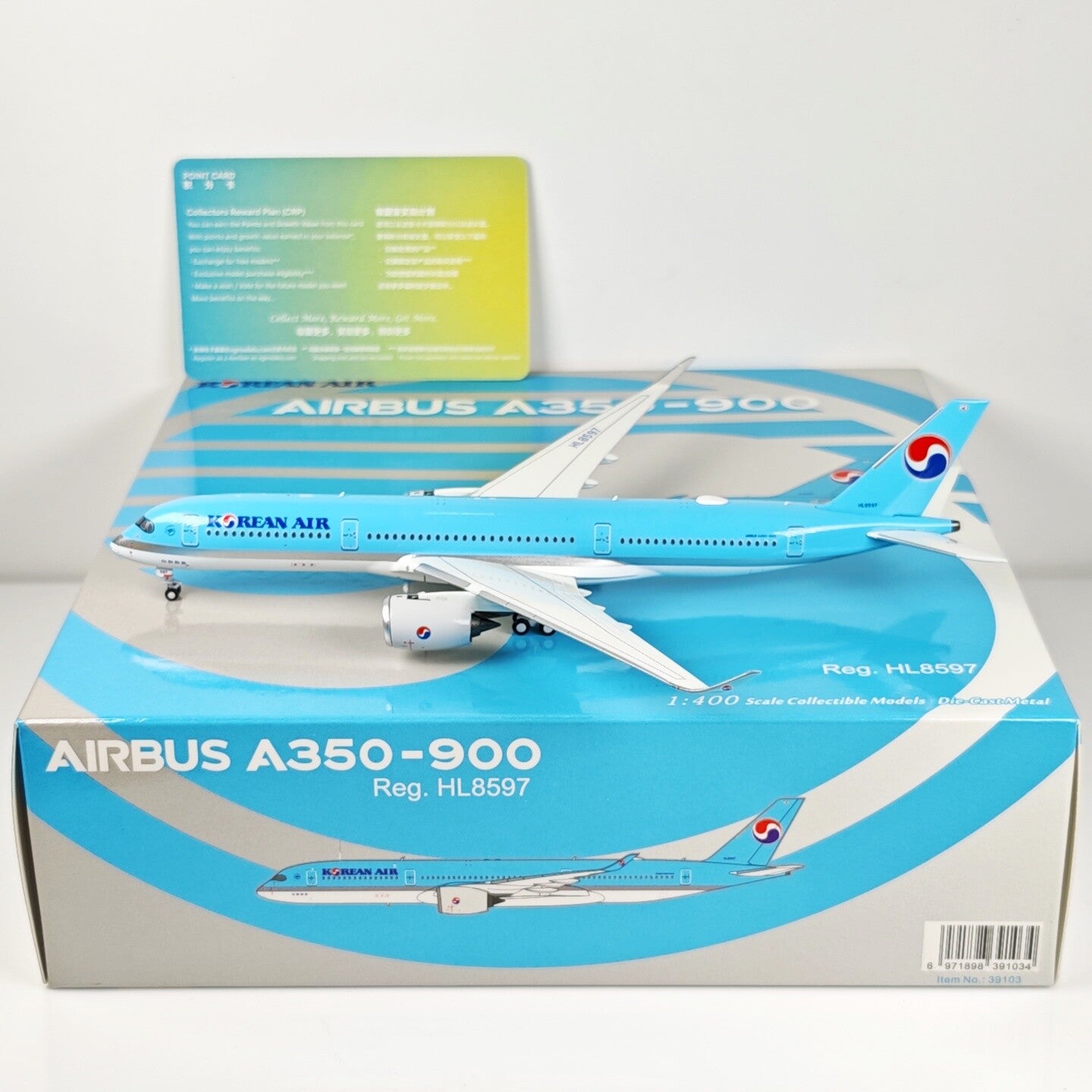 1:400 NG Model KOREAN AIR AIRBUS A350-900 Passenger Plane Diecast Aircraft Model
