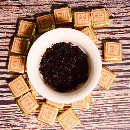 500g Yunnan Jindian Small Square Brick Black Tea Leaves Glutinous Fragrance Tea