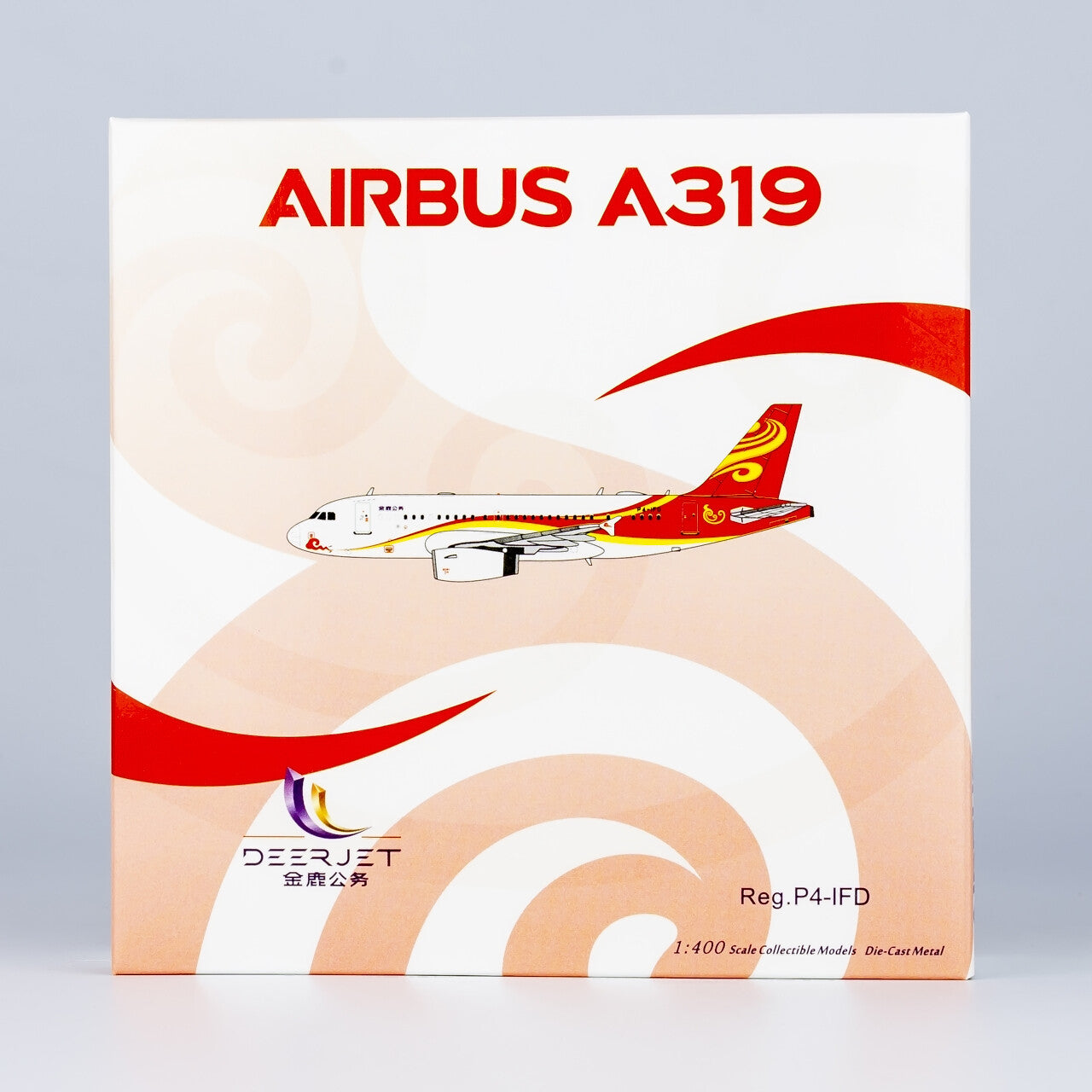 1:400 NG Model Deer Jet AIRBUS A319 Passenger Airplane Diecast Aircraft Model