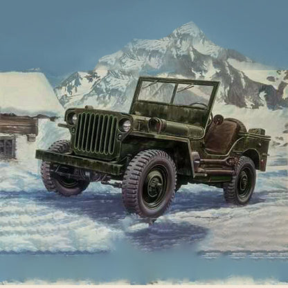 DIY Paper Model 1:25 US Army WWII SUV Jeep Vehicle 3D Miliary Puzzle Kits Gift