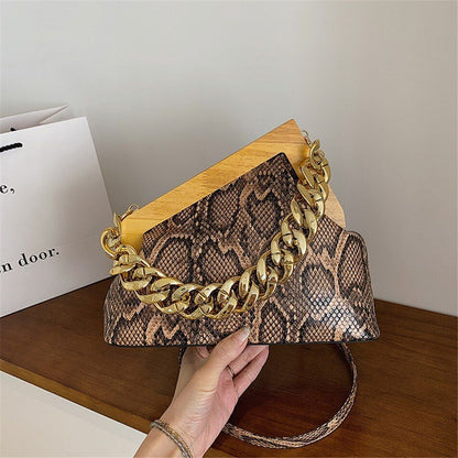 Vintage Evening Party Clutch Synthetic Leather Shoulder Crossbody Bags Handbags