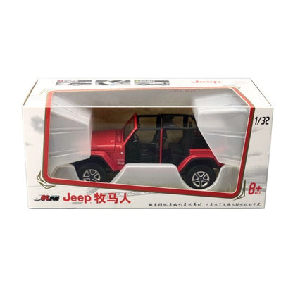1:32 Diecast JEEP Rubicon SUV Metal Car Model Toy Door Open Sound Light Gift