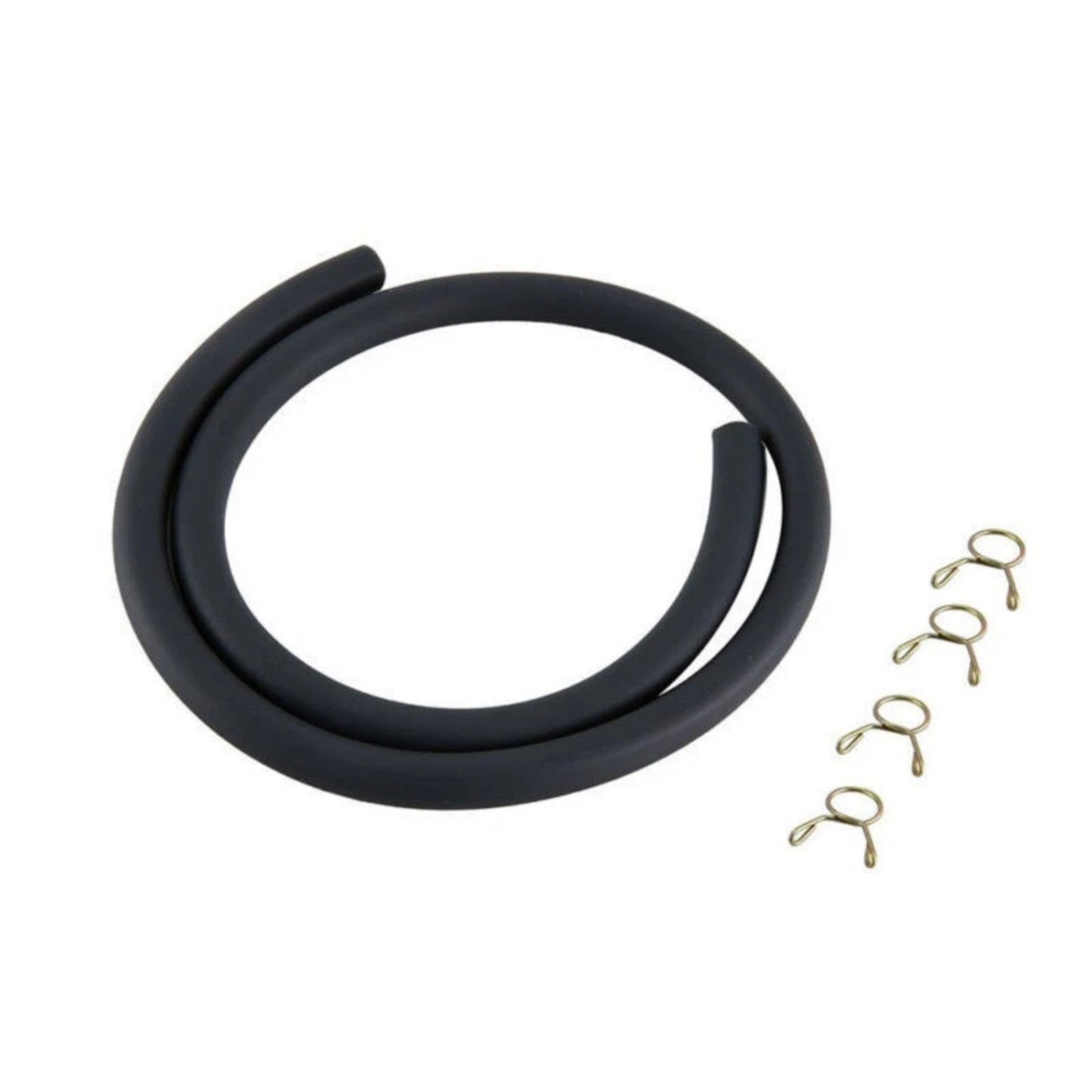 4mm ID 8mm OD 50cm Petrol Pipe Fuel Tube w/Clamps For Small Engines Universal