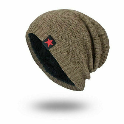 Fashion Soft Cap Men's Hat Beanie Hat Autumn Winter Cap Wool Knitted Warm Hats