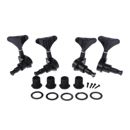 Black 2L+2R 4 Acoustic Guitar String Tuning Pegs Closed Gear Machine Heads B