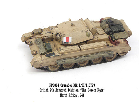 1/72 PP0064 Crusader Tank Model Desert Rat 7th Armored Division Finished Model