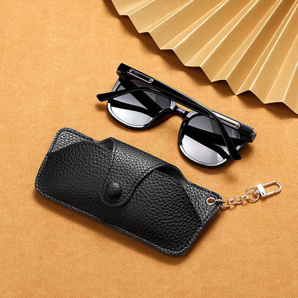 Soft PU Leather Eyeglasses Sunglasses Reading Glasses Case Pouch Storage Bag US