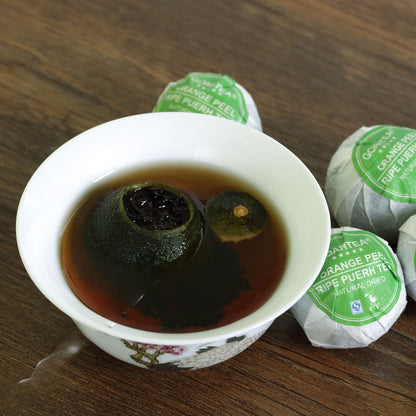 HELLOYOUNG 100g/3.52oz Nonpareil Supreme Orange Peel Chenpi Citru Puer Ripe Tea