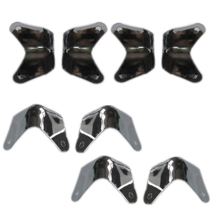 8Pack New Metal 2 Leg Guitar AMP Amplifier Cabinet Corners Protectors For Fender
