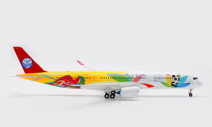 1:200 Aviation SICHUAN AIRLINES AIRBUS A350-900 Passenger Airplane Diecast Model