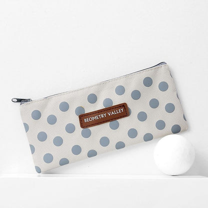 Plaid Travel Cosmetic Makeup Bag Zipper Small Toiletry Beauty Organizer 19.7*9cm