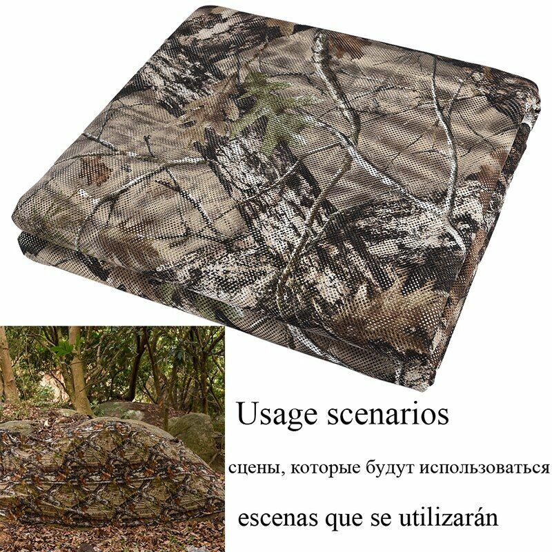 Camouflage Net Bulk Roll Mesh Cover Blind Hunting SunShade Camping Outdoor Cloth