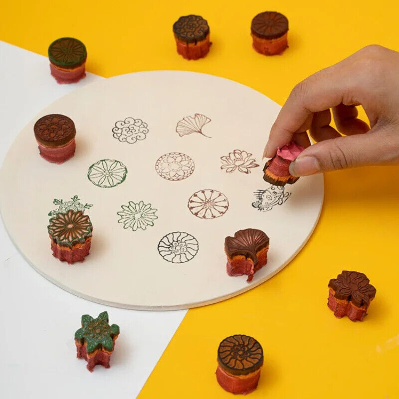 Pottery Tool 2.5cm Sponge Stamp Washable DIY Clay Coloring Ceramic Painting Seal