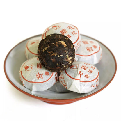 500g 2015 Tribute Chrysanthemum Flower Puer Pu'er Pu erh Tea Mini Ripe Cake