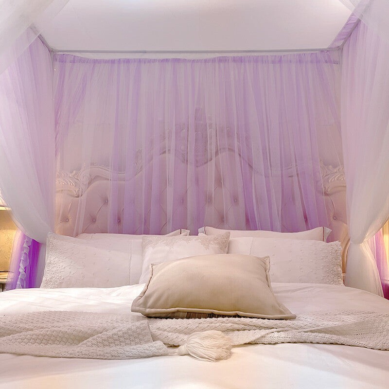 mosquito net double layers bed curtain netting valances dust proof frames queen