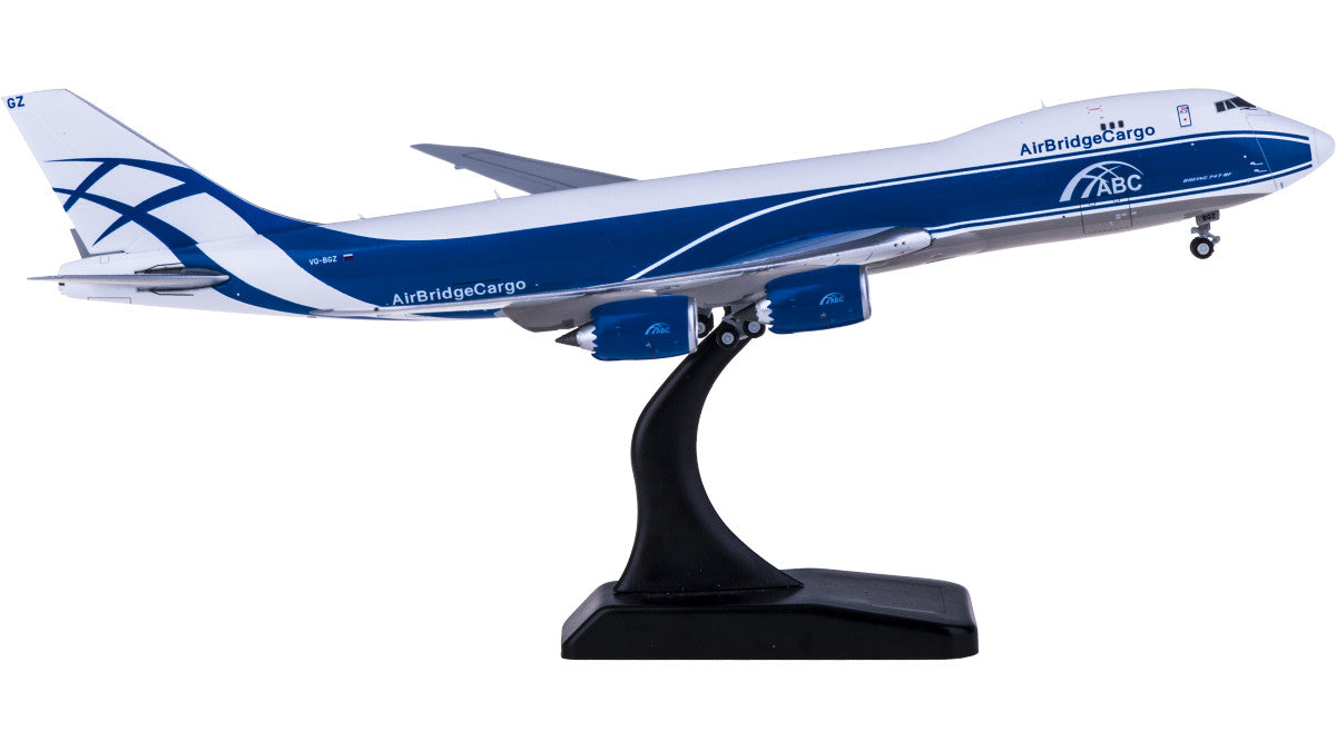 1:400 JC Wings AirBridgeCargo BOEING 747-8F Passenger Airplane Diecast Model