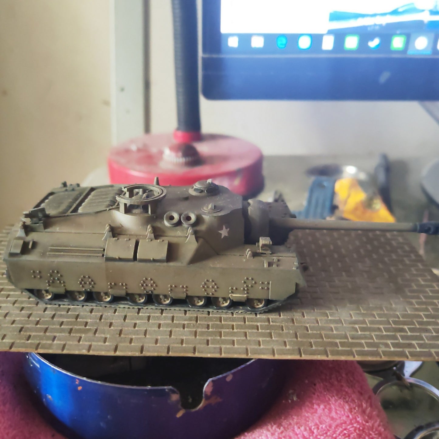 3D Printed 1/72 American T95 Heavy Tank Finished Product