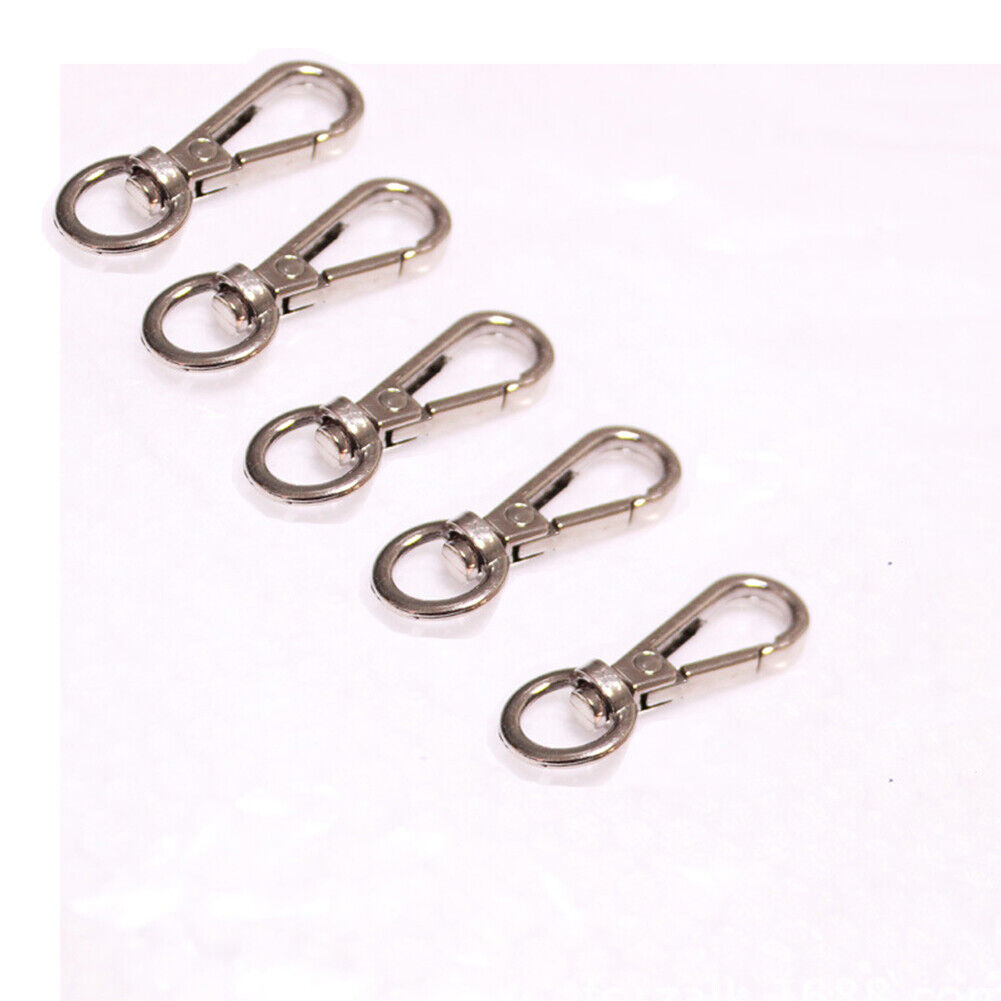 5PCS 4 Sizes Metal Swivel Trigger Lobster Clasp Hook Key Chain DIY Bag Parts ಇ
