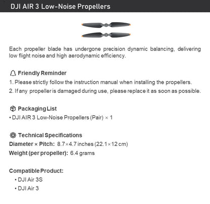 DJI AIR 3 Low-Noise Propellers (Pair) For Air 3 / Air 3S