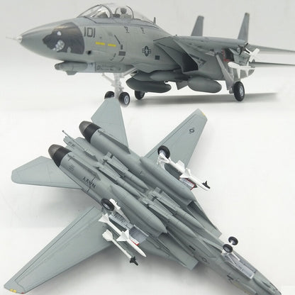 1/72 US Navy F-14D Male Cat Fighter VF-213 Black Lion F14 Aircraft Model