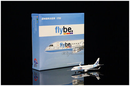 1:400 JC Wings Flybe Embraer ERJ 170-200STD Airplane Diecast Aircraft Model
