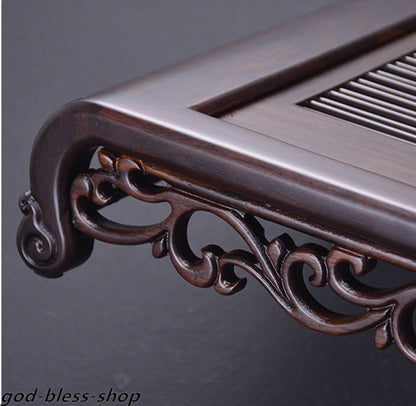 handmade carved tea tray ebony tea table solid wood tea board wooden with layers