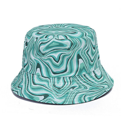 Bucket Hat Bucket Hat Sun Cap Hip Hop Hat Sun Hat Double Sided Fashion Tie Dye