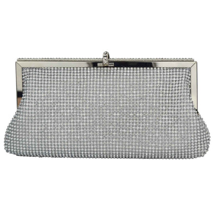 Golden Silver Beaded Ball Evening Shoulder Bag Wedding Party Handbag Crystal Bag