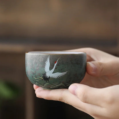 1pc 100ml Chinese Style Ceramic Teacup Coffee Cup Tea Bowl Set household Tea cup