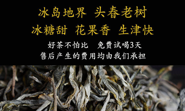 New tea Yunnan Puerh tea raw tea loose tea Mingqian first spring tea 100g