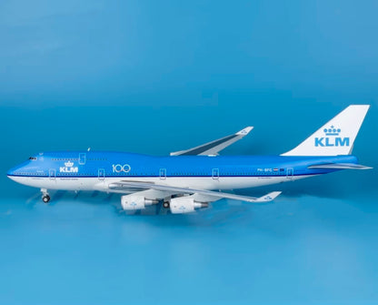1:200 35CM JC Wings KLM BOEING 747-400 Airplane Aviation Tag Diecast Plane Model