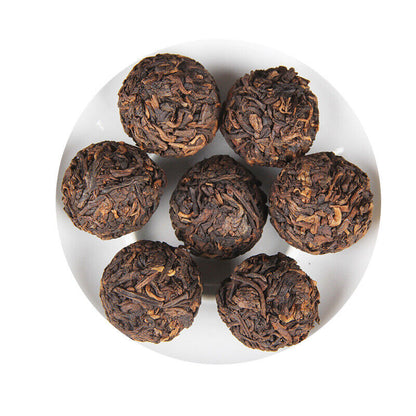 500g Small Grain Tea Ancient Tree Longzhu Tuocha Bulk Bingdao Cooked Pu'er Tea