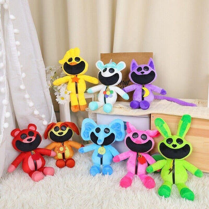 Smiling Critters Plush Doll Catnap Hoppy Hopscotch Monster Doll Terrifying Smile