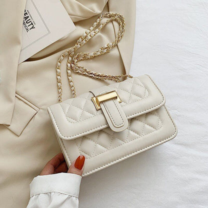 Fashion Leather Women Shoulder Bag Satchels Solid Color Crossbody Hasp Handbag