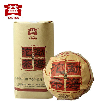 250g TAETEA Batch 1501 Menghai Ripe Puer Tuocha Shu Puerh Tea