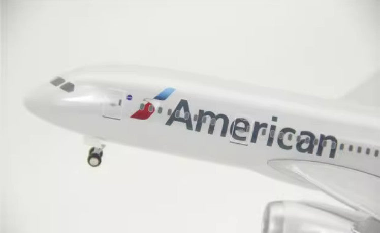 29CM 1:200 Risesoon American Boeing 787-8 Passenger Airplane ABS Plastic Model