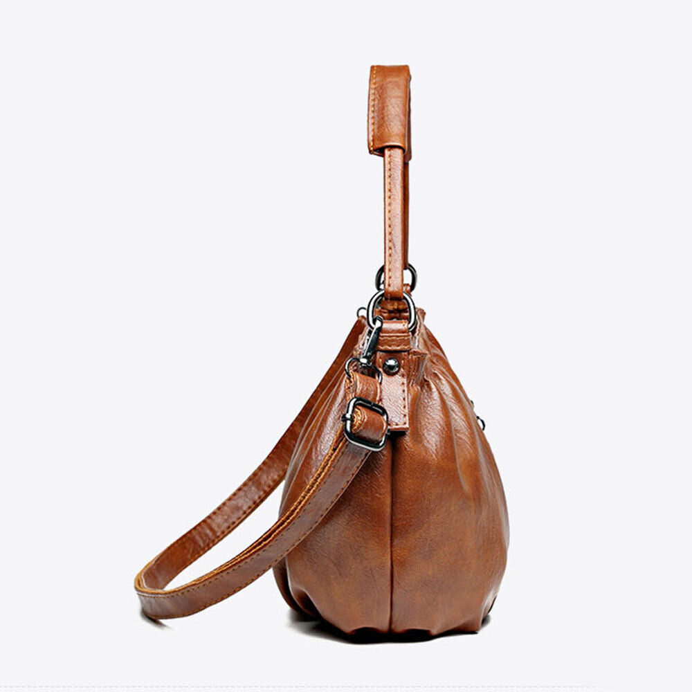 Small Crossbody Bag Pleated Shoulder Bag Multi-layer Handbags Bucket Bag 1PCS