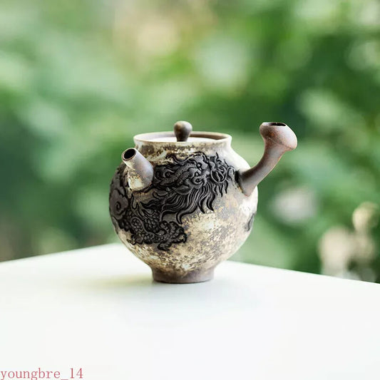 Handmade Teapot Ceramic Kung Fu Tea Set Retro Ceramics Household Collection