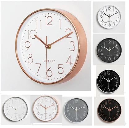 Antique Designer Watches 8/10/12/14" Plastic Quartz Silent Wall Clock Home Decor