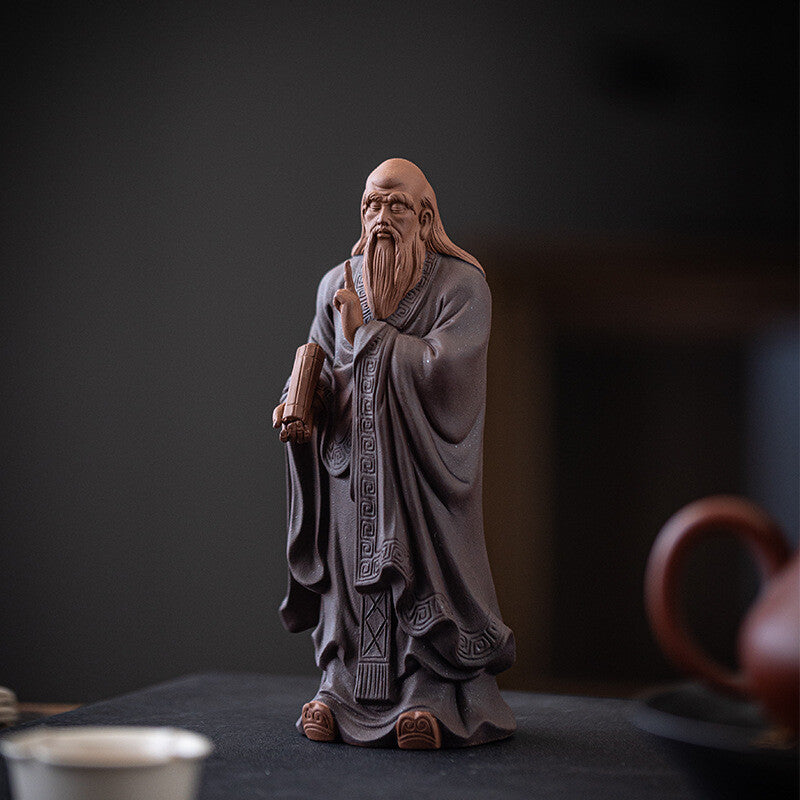 Handmade Artware Chinese Historical Figurine Purple Clay Tea Pet Decoration New