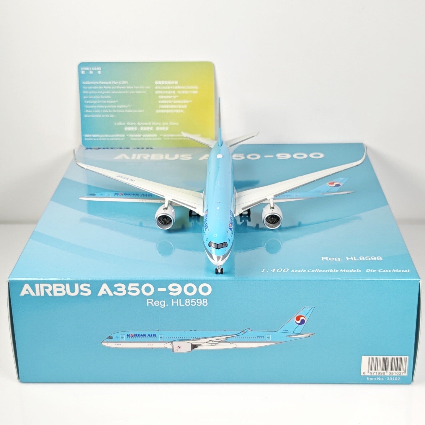 1:400 NG Model KOREAN AIR AIRBUS A350-900 Passenger Airplane Plane Diecast Model