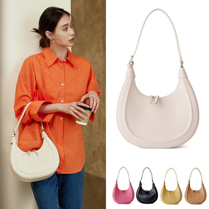 Convertible Real Leather Hobo Shoulder Bag Tote Purse Saddle Fashion Crossbody