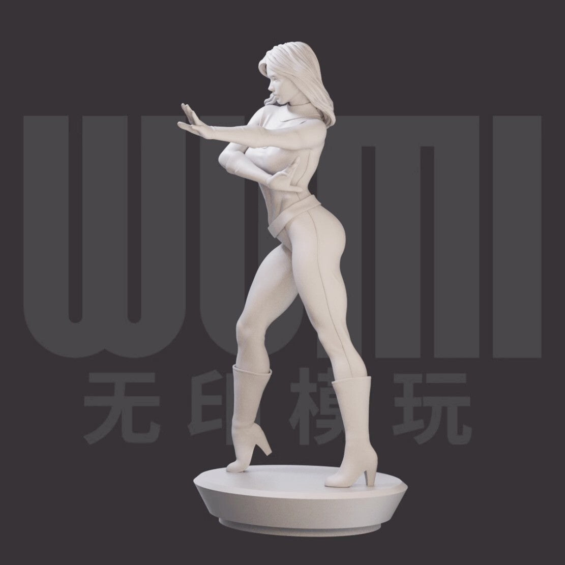 1/24 resin figure model kit Invisible Woman Unassembled unpainted