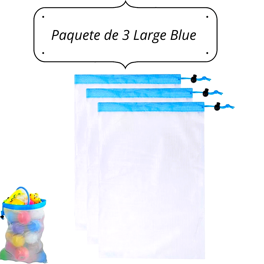 Bolsas Bags Mallas Para Cocina Juguetes Frutas Resistente Reutilizable 3Pz US
