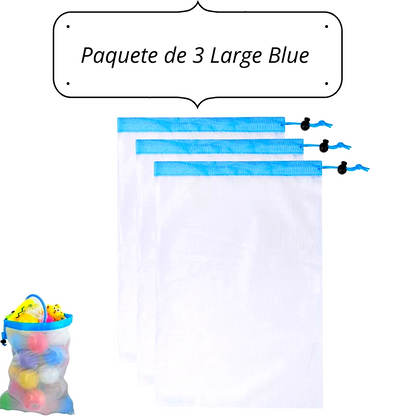 Bolsas Bags Mallas Para Cocina Juguetes Frutas Resistente Reutilizable 3Pz US