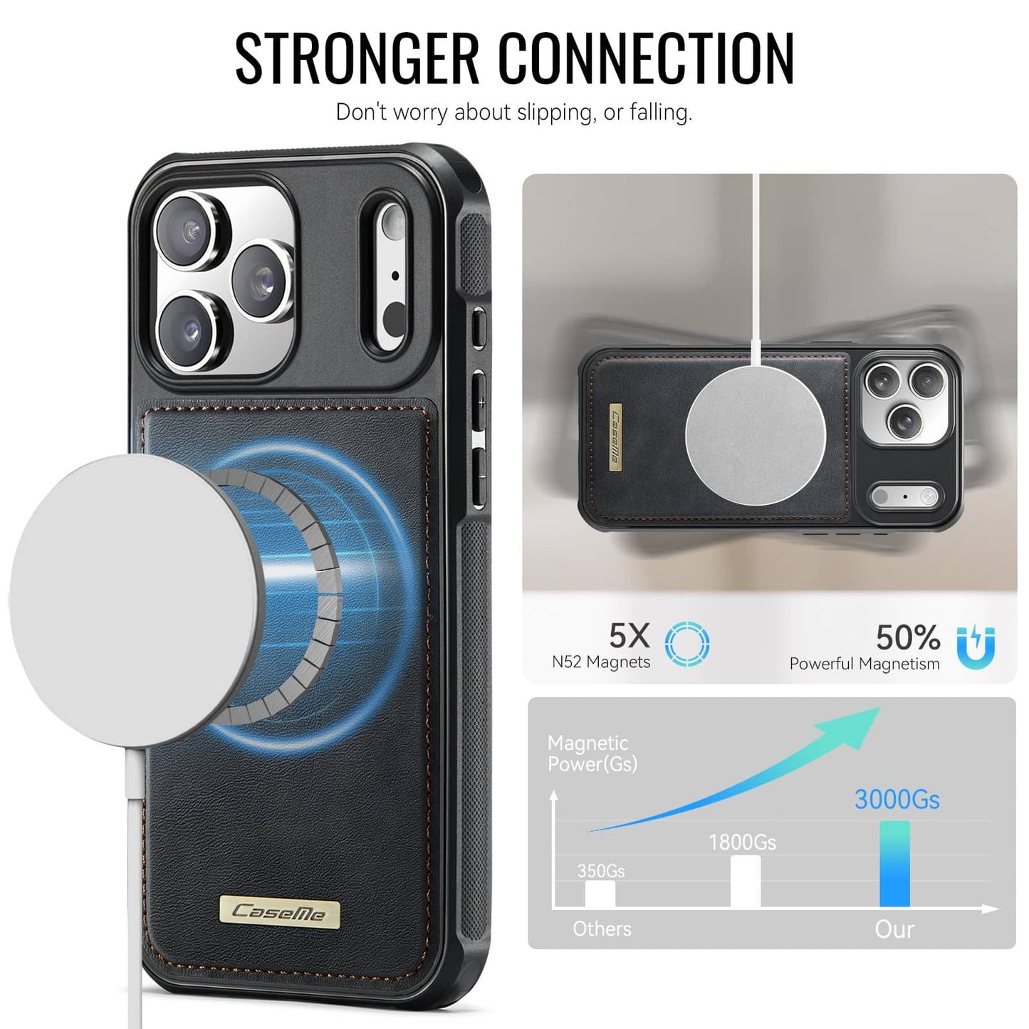 For iPhone 17e 17 16 15 14 13 12 11 Pro Max Magnetic Slim Protective Case Cover