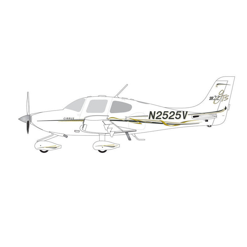 1/72 Cirrus SR22 single engine small aircraft alloy aircraft model