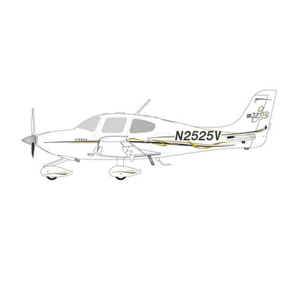 1/72 Cirrus SR22 single engine small aircraft alloy aircraft model