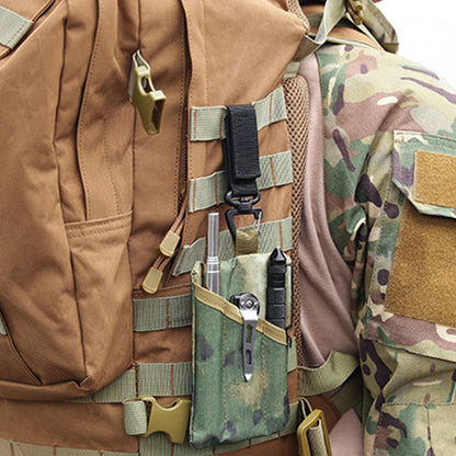 Outdoor Tactical Gloves Hooks Triangle Backpack Hanging Buckle Nylon Keychain