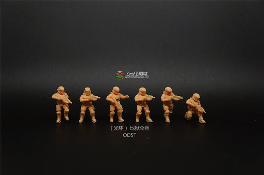 1/72Resin Figure model Modern paratrooper ODST High-precision 3D Soldier